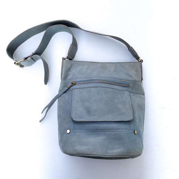Artisan NY Blue Leather Hobo Bag - Picture 3 of 8